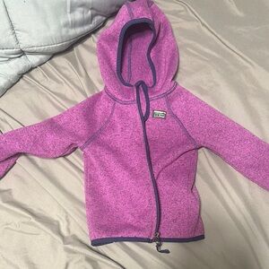 Purple toddler jacket L.L. Bean 2T Like New